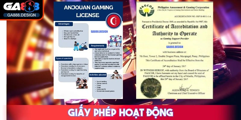 GA888 🌟 Link Trang Chủ Nhà Cái GA 888 Casino 【09/2025】 31 Giấy phép hoạt động